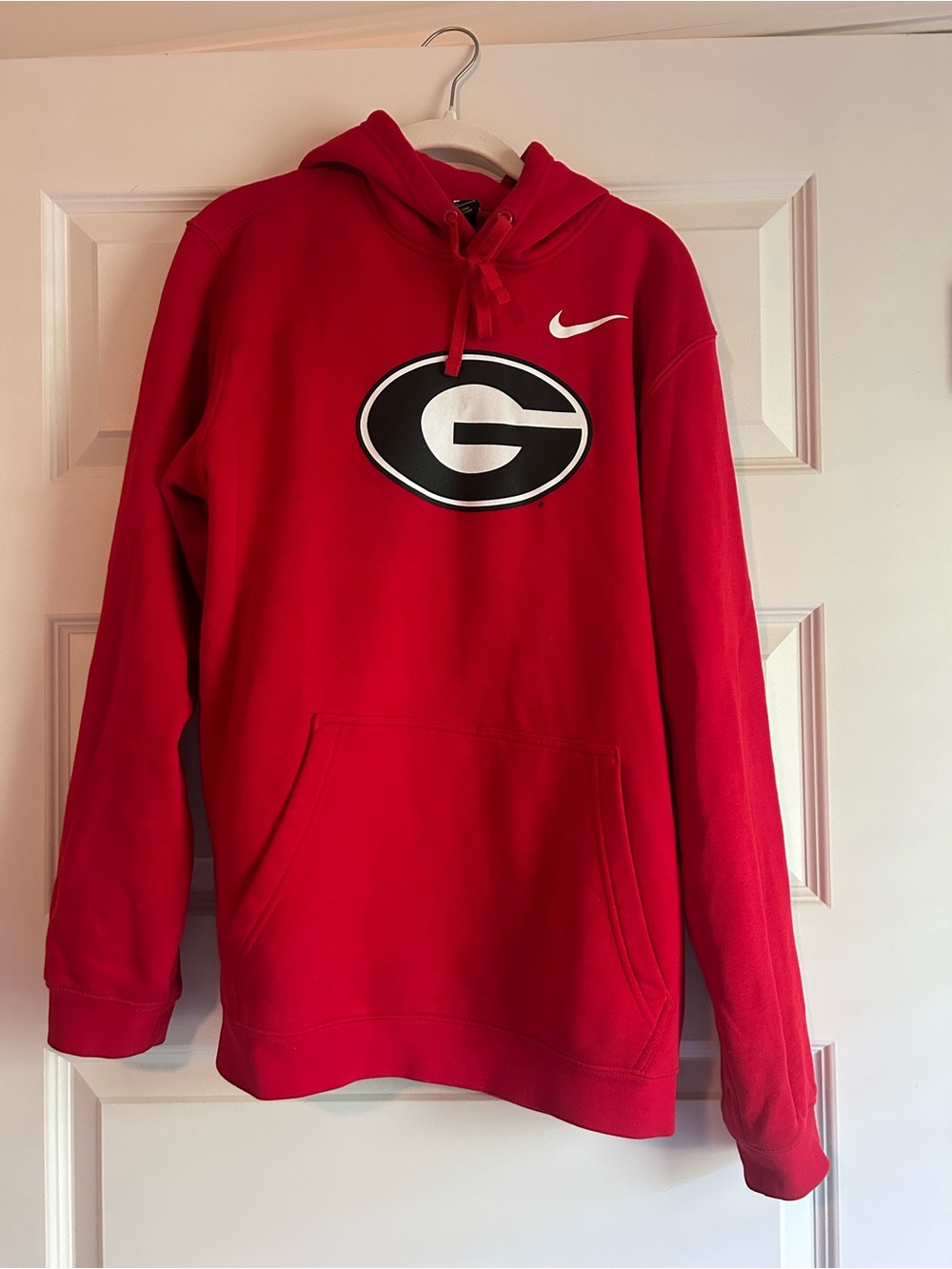 Nike Men's Red University of Georgia Logo Hoodie